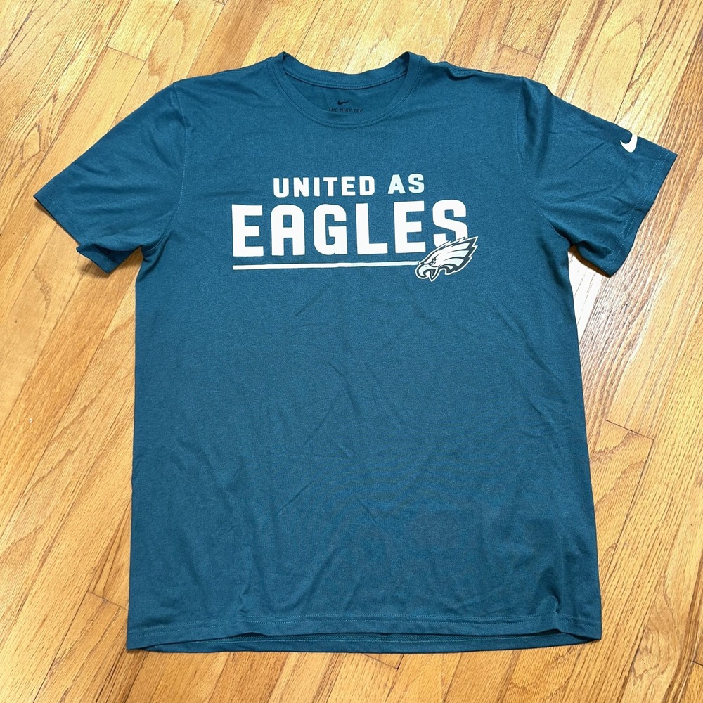 Philadelphia Eagles Shirt Mens Large NFL Football Dri‎ Fit United as Eagles Nike